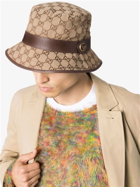 men gucci fedora|gucci reversible bucket hat.